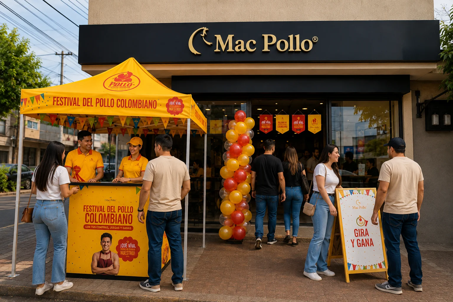 Activacion del Festival del Pollo Colombiano en punto de venta